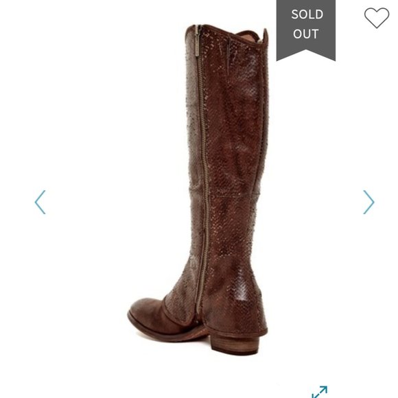 Donald Pilner Brown Leather Devi Riding Boot - Picture 9 of 11